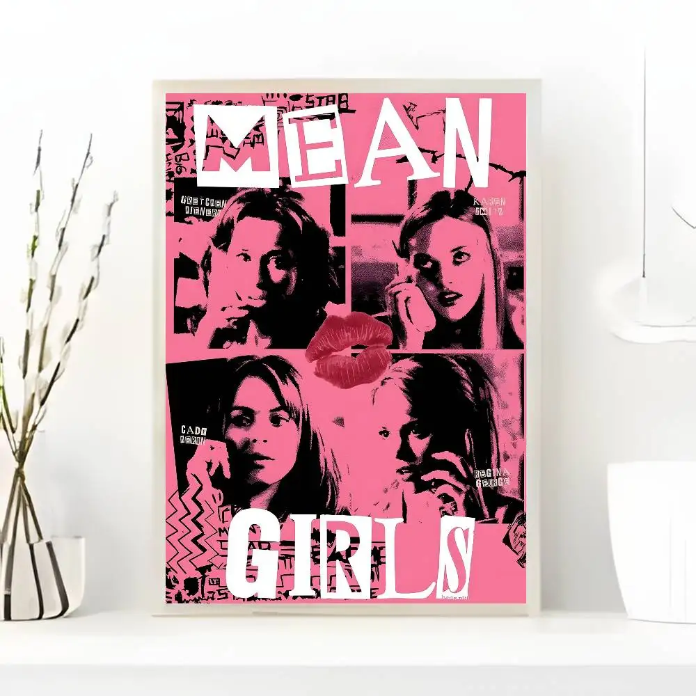 Mean Girls Movie Rahmenlose DIY Sticky Poster Kunst mit Drucken Home Schlafzimmer Wohnzimmer Dekoration Geschenk – Detail 12