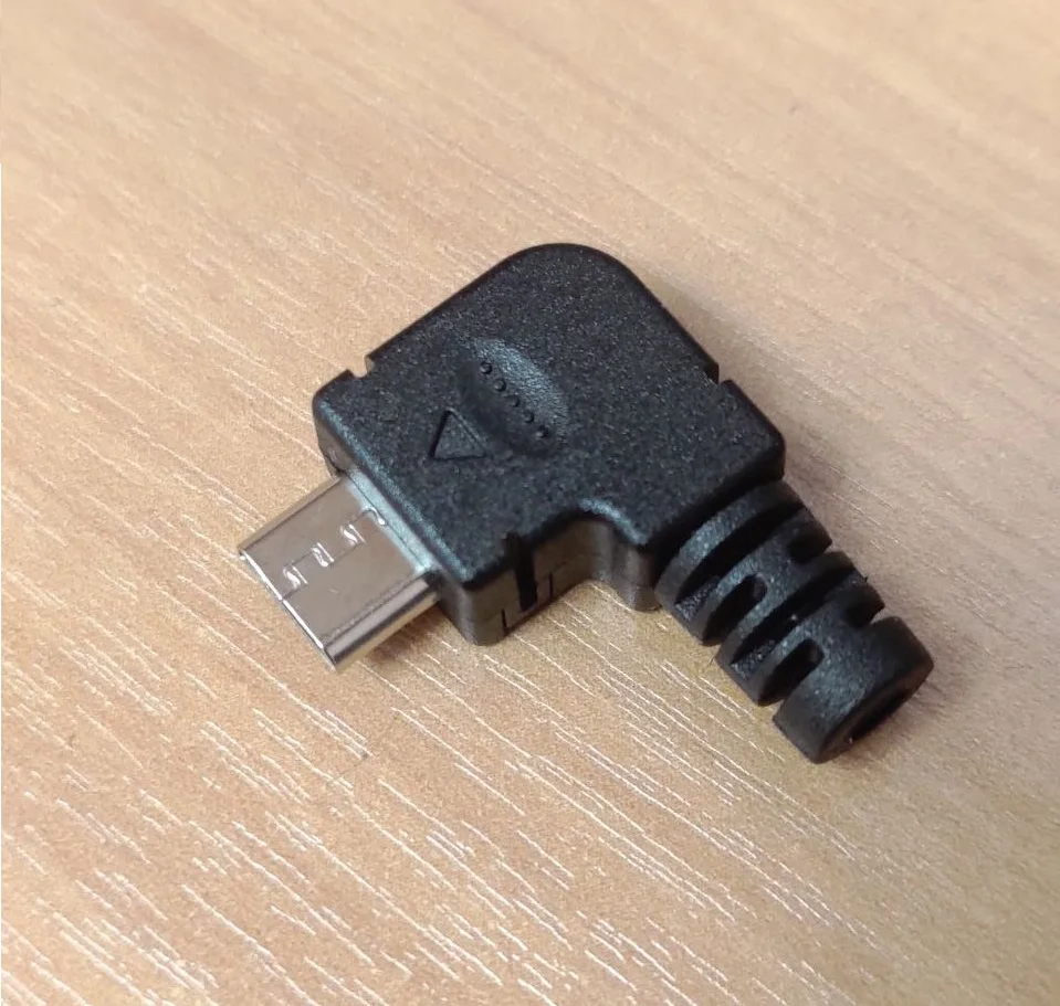 

50pcs New Plastic Right Angle Micro USB 5Pin 5P Port Metal Male Plug Socket Connector With Plastic Covers HY1418