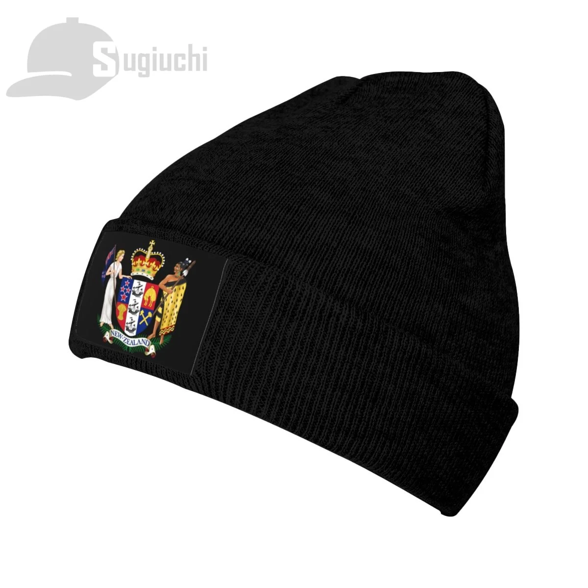 

Emblem Of New Zealand Country Top Print Men Women Unisex Knitted Hat Winter Autumn Beanie Cap Warm Bonnet