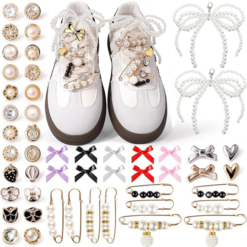 50 peças amuletos de sapato para tênis e acessórios, pingentes de meia lixo, amuletos jibbitz para crocs-amuletos de renda de sapato diy para mulheres