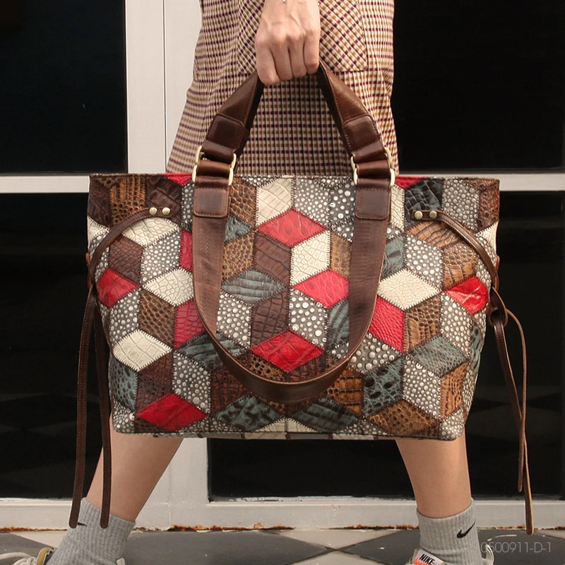 Bolsos de mano Vintage de cuero genuino para mujer, de hombro Retro grandes para chica, bolsos de mano con superior para compras de viaje/negocios| | - AliExpress