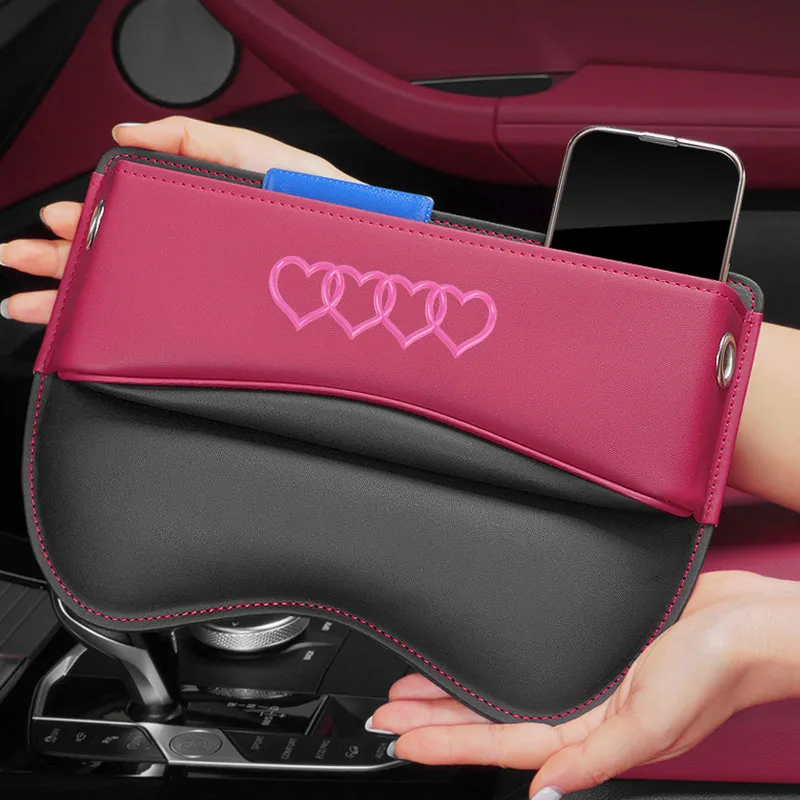 

Car Seat Organizer Crevice Storage Box Suede Leather Accessories for AUDI