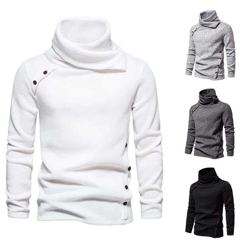 Autumn Fashion Sweaters for Men Vintage Fashion Pullover Turtleneck Sweater 2023 Brand New Soft Warm Casual Mens Clothing sueter 6