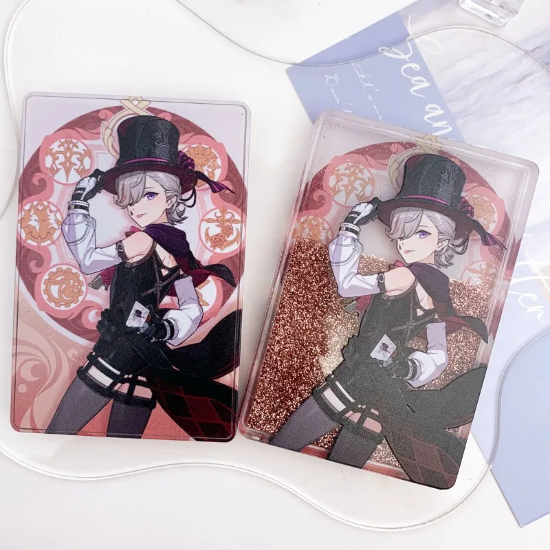 

Game Anime Cosplay Lyney Cartoon Acrylic Flowing Quicksand Mahjong Ornament Student Gifts