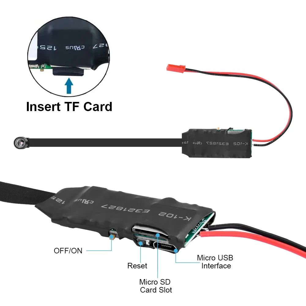 Description Picture 3 of itemDIY WIFI IP Mini Camera Module Motion DV 1080P P2P Camera Video Recorder Home Security Mini Camcorder Remote Control Hidden TF