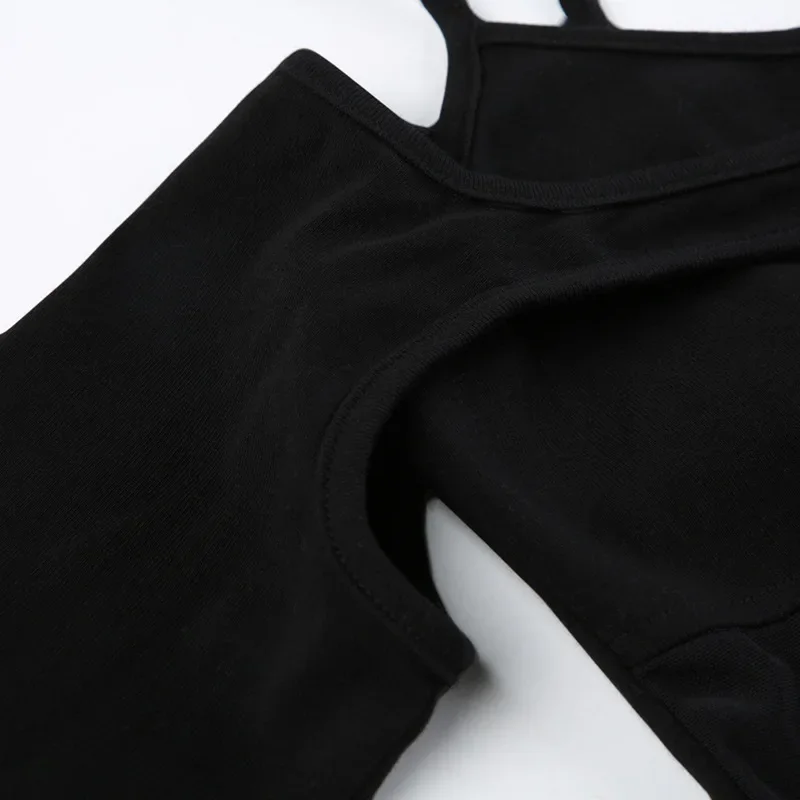 Traje de festival de verano de una pieza con parches de color liso, lencería informal de manga larga, mono sexy con cordones ligeramente transparentes