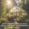 Greenhouse Panels 8mm Twin Wall Polycarbonate Roof Sheets 0.32" Clear Shatterproof UV Protection Shatterproof Insulation Optimal 4