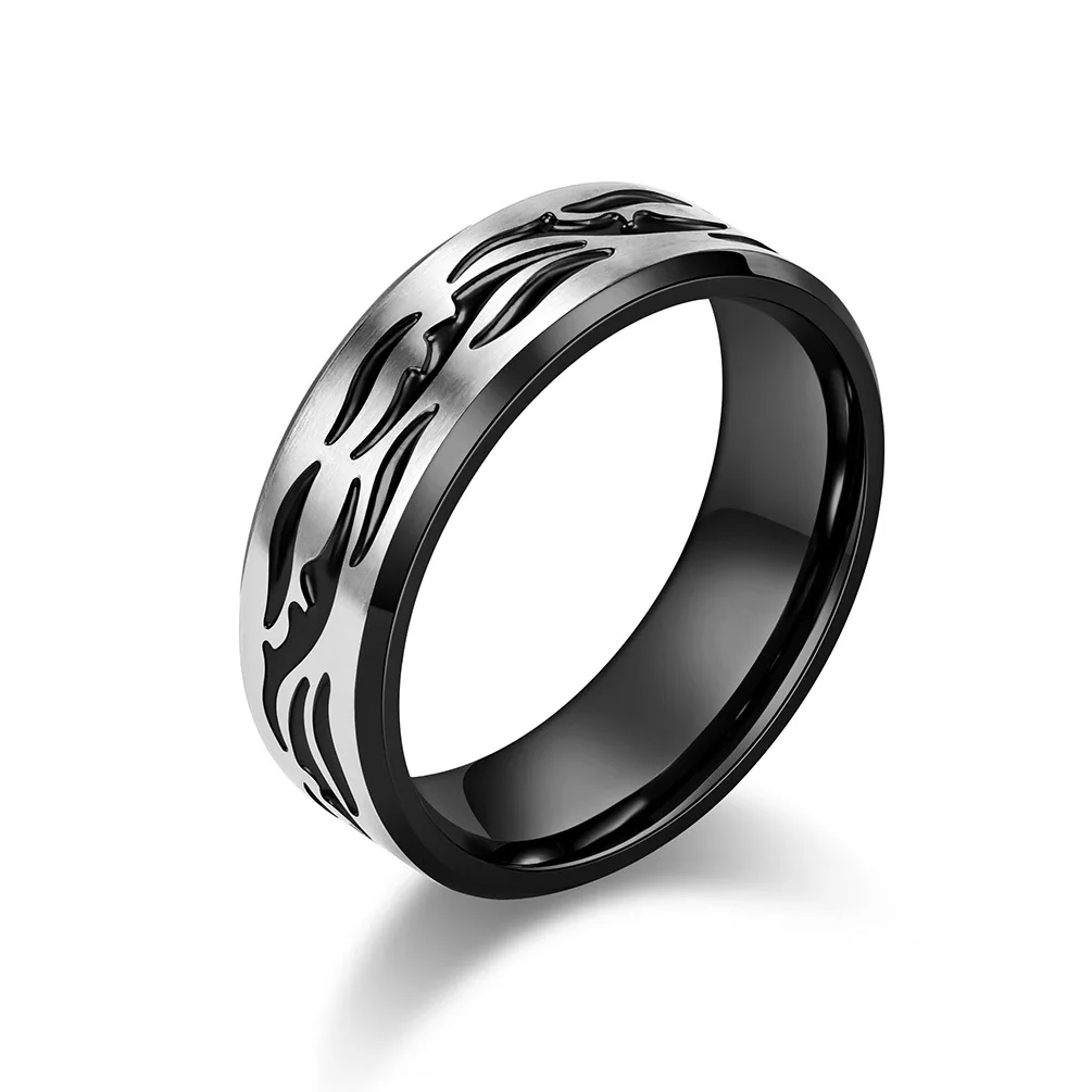 Infinity Wedding Band in 14k Gold Mens Matte Finish Ring, 5mm