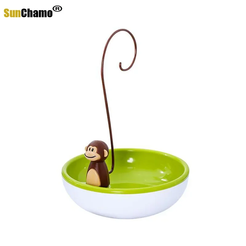 Sunchamo Monkey Series Banana Tree Hook Hanger Fruit Holder BPA Free Bowl Kitchen Storage Rack Stand Organizer Home Decor Gifts