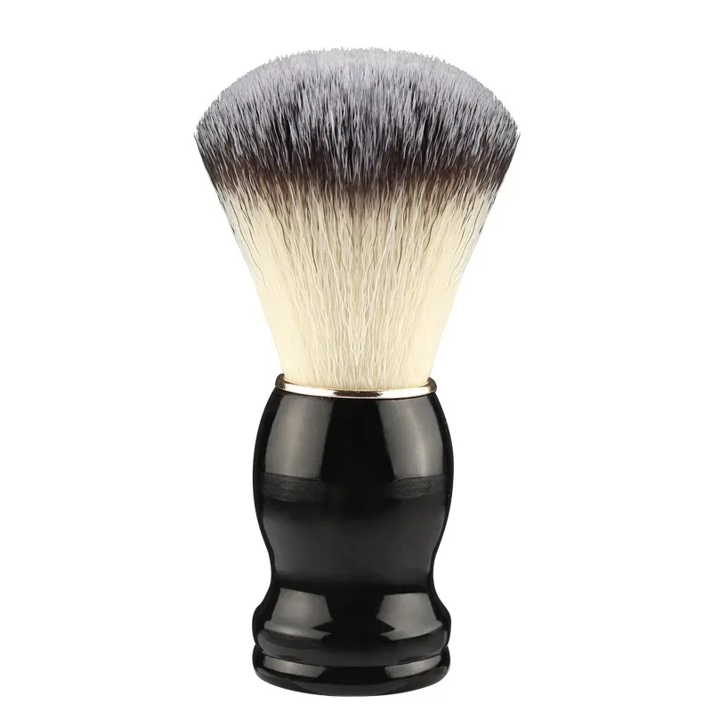 Pennello da Barba e Pennelli Trucco 1 pz con Manico in Legno, Setole Naturali, per Salone Barbiere, Sapone, Schiuma da Barba, Strumenti per la Pulizia del Viso Uomo - immagine 4
