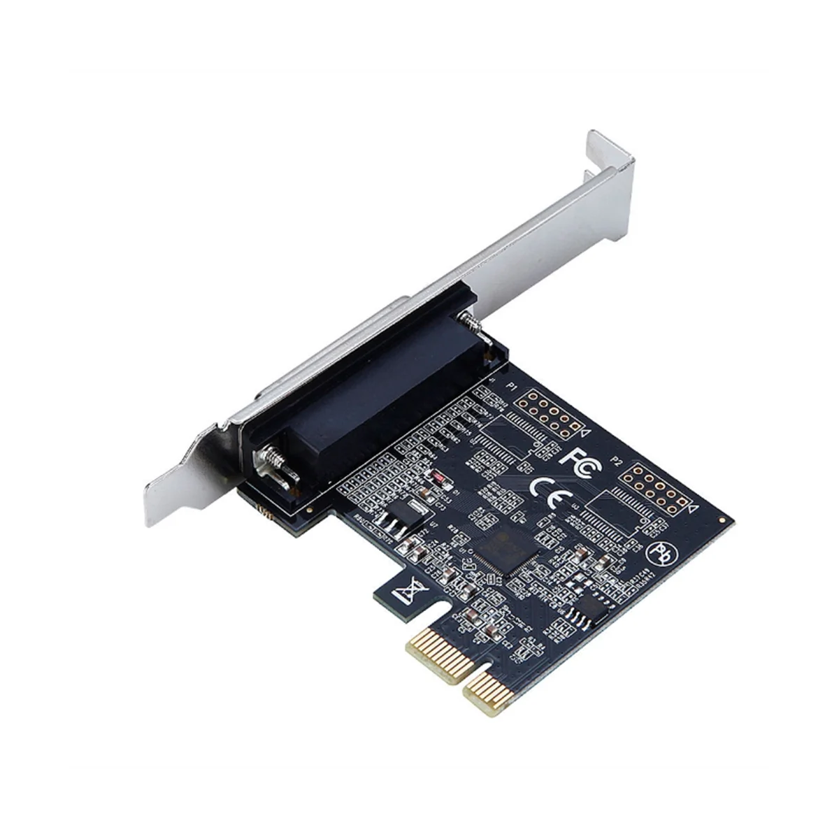 High Quality Parallel Port DB25 25Pin Pcie Riser Card LPT Printer To PCI-E Express Card Converter Adapter AX99100