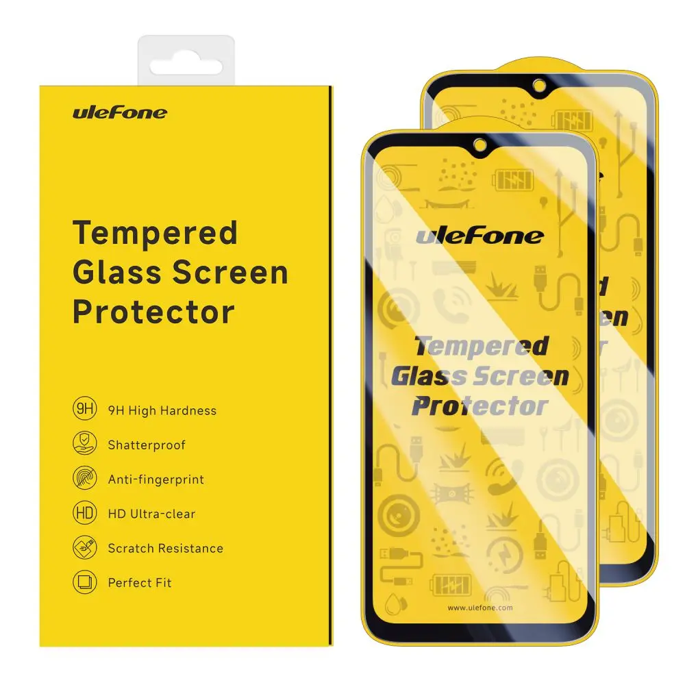 Coque Pour Ulefone Armor X16 Pro Avec 2 Pièces Verre Trempé , Transparent Silicone TPU Souple Etui Housse Anti-Rayures Case - Clear - Téléphonie