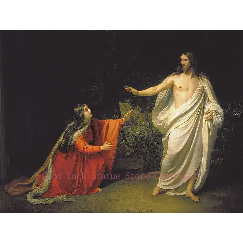 

Religion decorative art Russian painter Alexander Andreyevich Ivanov Appearance of Jesus Christ to Maria Magdalena print paintin