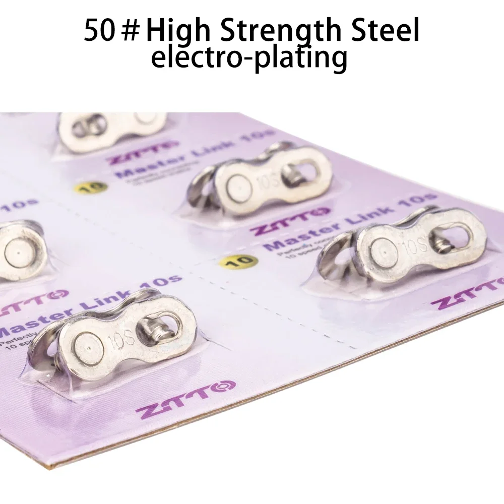 ZTTO 6 Pairs Bicycle Chain Master Link 6/7/8/9/10/11/12 Speed MTB Road Bike Chain Quick Link Connector Lock Quick Release Buckle