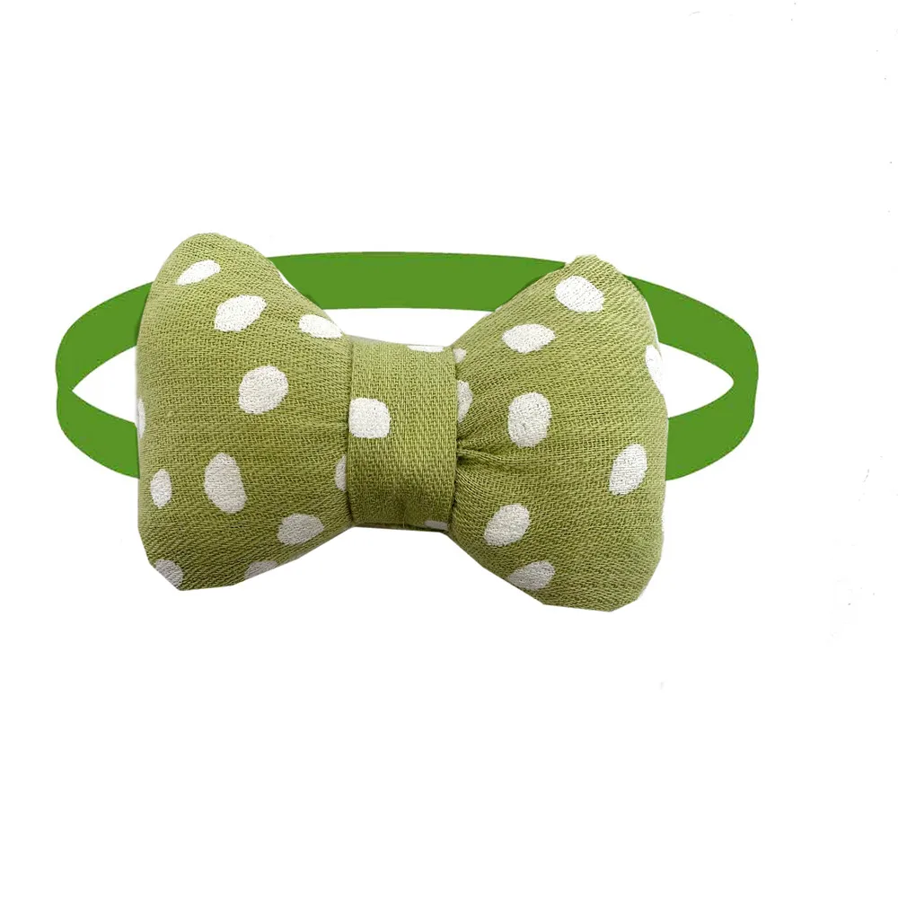 50pcs Cute Dog Bowties Adjustable Pet Bowties Dot Style Dog Bow Handmade Pet Collar for Small Dogs Cats Pet Grooming Accessories 6