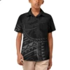 Tonga Fiji Custom Printed Polynesian Aloha Shirts For Boy Toddler Summer Hawaiian Short-Sleeve Shirt For Kids Plus Size 3