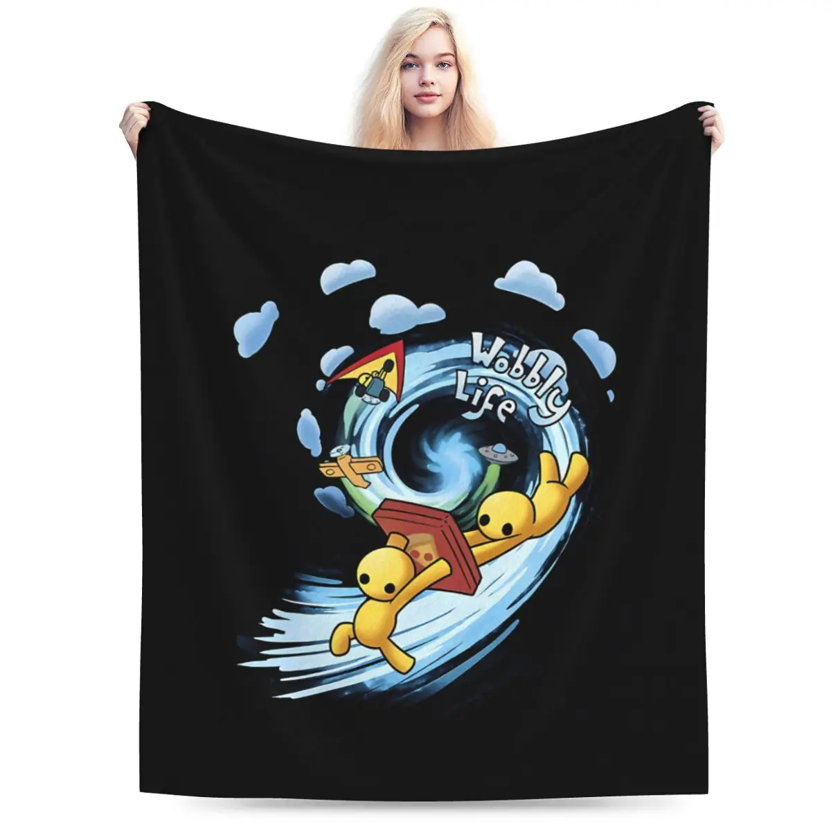 Wobbly Life Una Coperta In Micro Pile Ultra Morbida