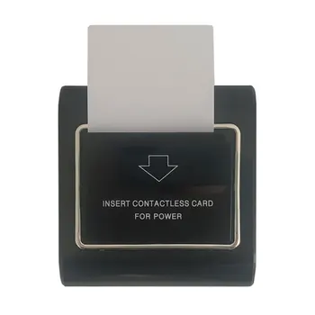 에너지 스위치 블랙 패널, 호텔 모텔 렌트하우스 지지대 ID, T57, EM4305, 125K 카드 전원 끄기, 15 초 지연, 110 V, 220V, 40A 사용, 10 개