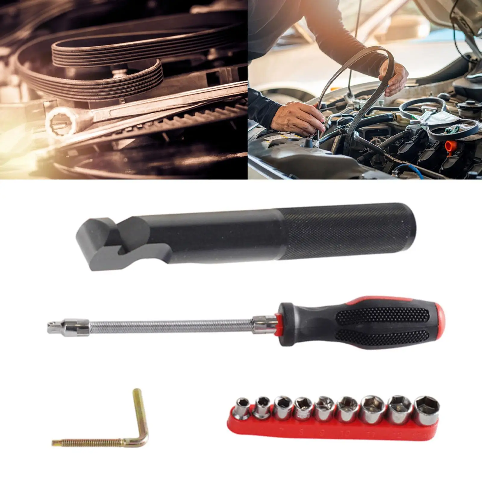 Belt Changing Tool Clutch Removal Tool Nonslip Handle Multifunctional Practical