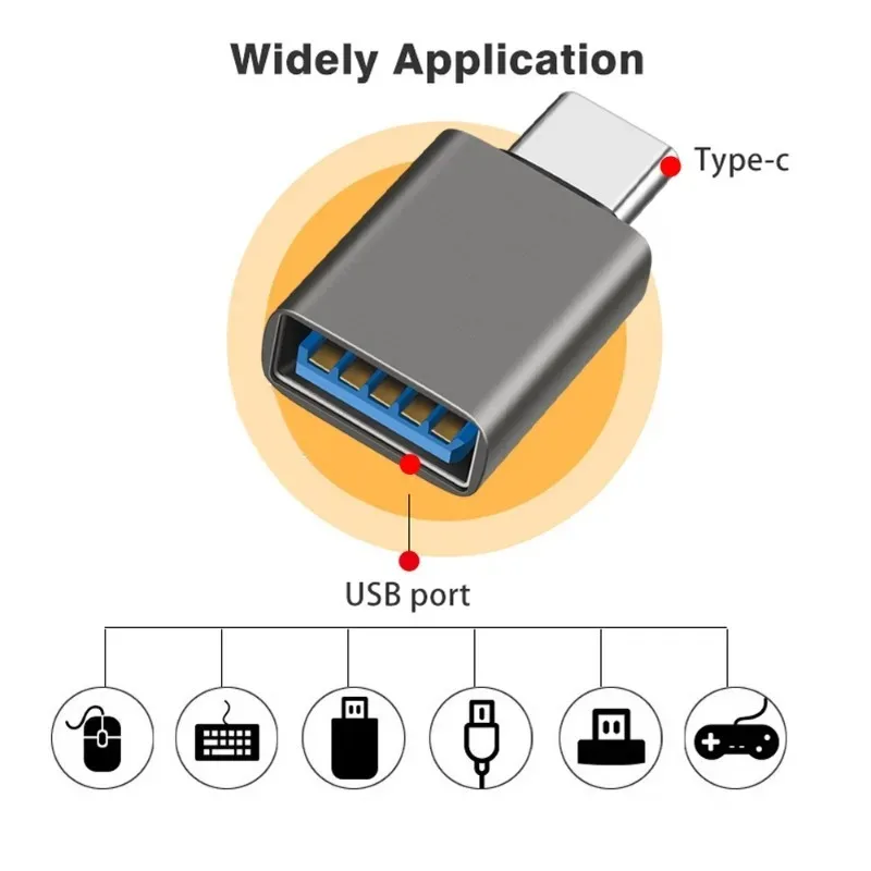 USB 3.2 Type-C 10Gbps OTG Adapter Type C USB C Male To 3.2 Female Converter for Macbook Xiaomi Samsung USBC OTG Connector usb to type c adapter otg adapter type c adapter