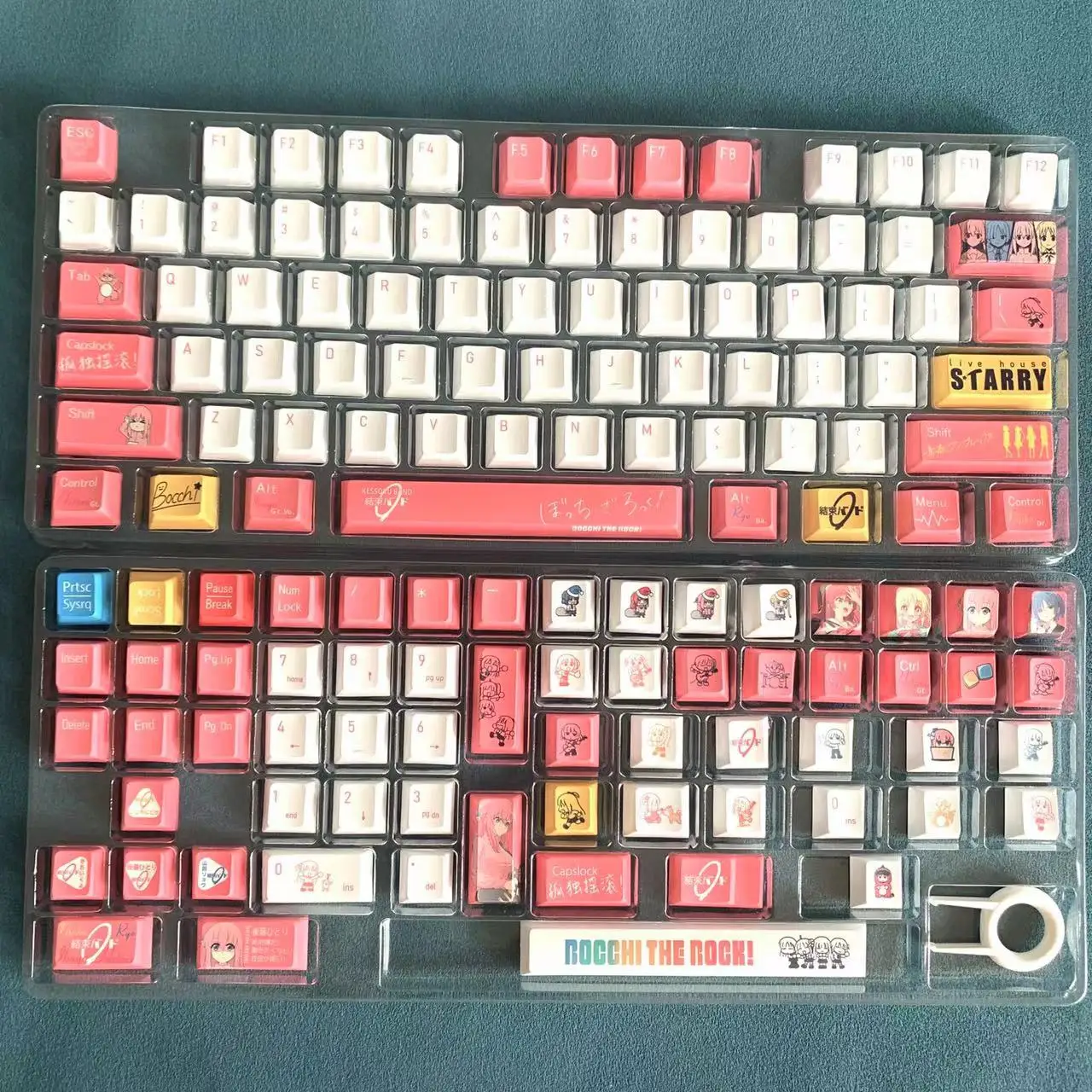 Cartoon Gaming Key Caps para Layout ANSI,
