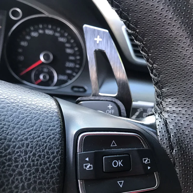 Steering Wheel Covers DSG Paddle Extension Shift Cover For VW Golf 5 6 MK6 GTI R Jetta MK5 Passat B6 B7 CC Polo Sharan Tiguan Seat Leon