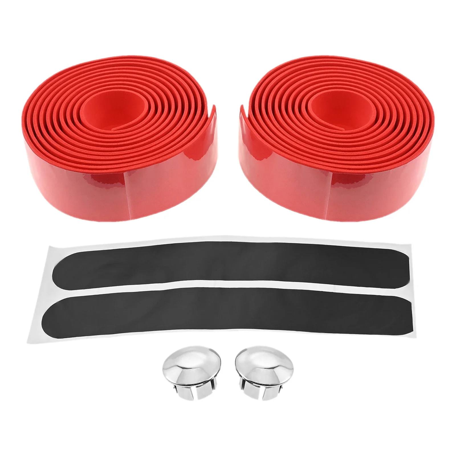 2 Pcs Natural Cork Bike Handlebar Tape For Road Bike For Shock Absorption and Grip Sweat-Absorbing Red/White/Blue/Black