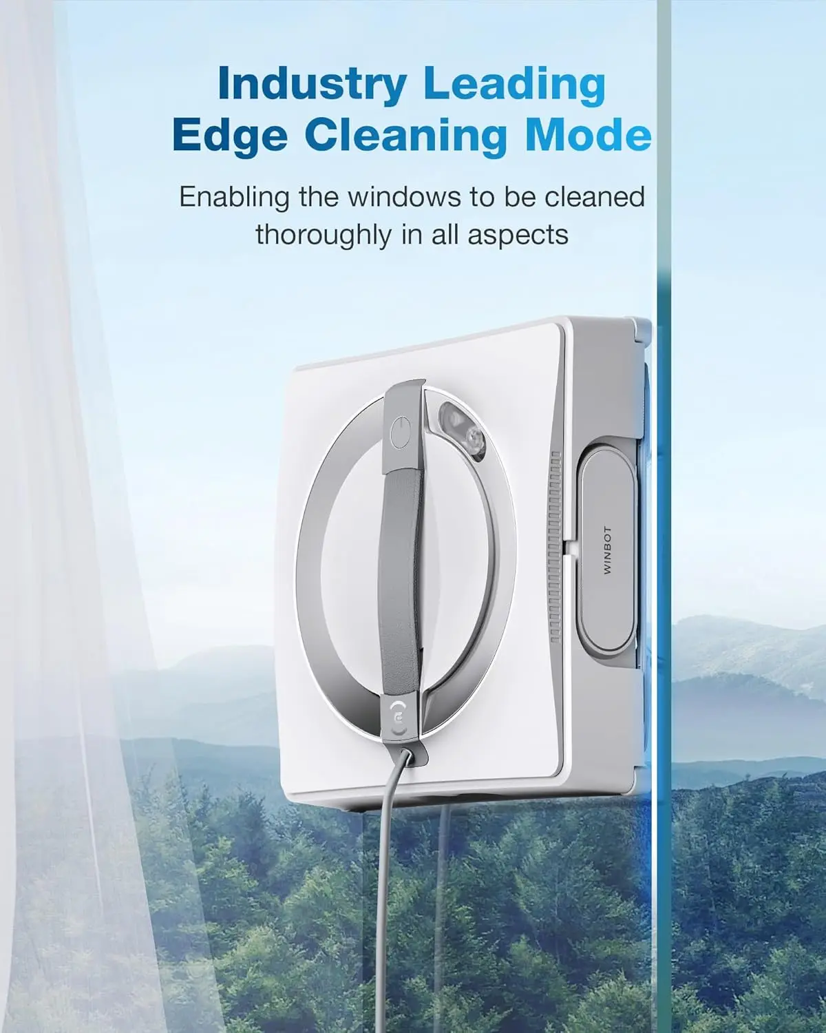 Winbot W2 Omni Portable Window Cleaning Robot, Intelligent Cleaning with Three-Nozzle Wide-Angle Spray Technology, Win S 5