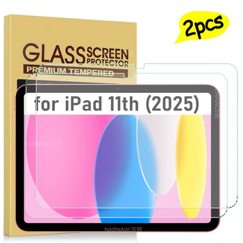 Per iPad 11 Vetro temperato per iPad 2025 Protezione schermo di 11a generazione iPad 11 pollici A16 Pellicola protettiva antigraffio HD Confezione da 2