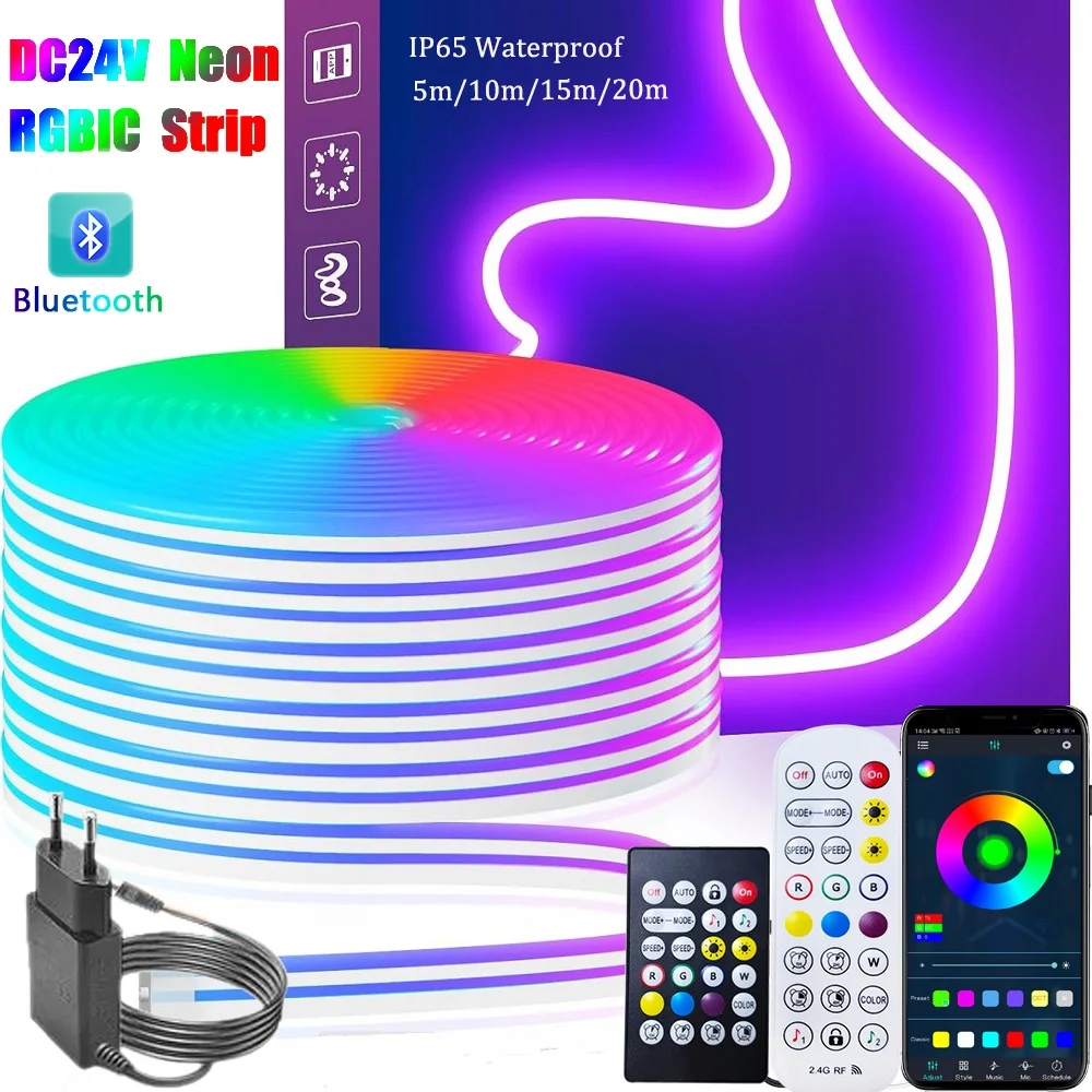 Baccelli Luci Per Scala 1/10 – Kit 4 Pezzi Con Corda LED Bianca 5mm – Per Crawler Axial – Crawler Central
