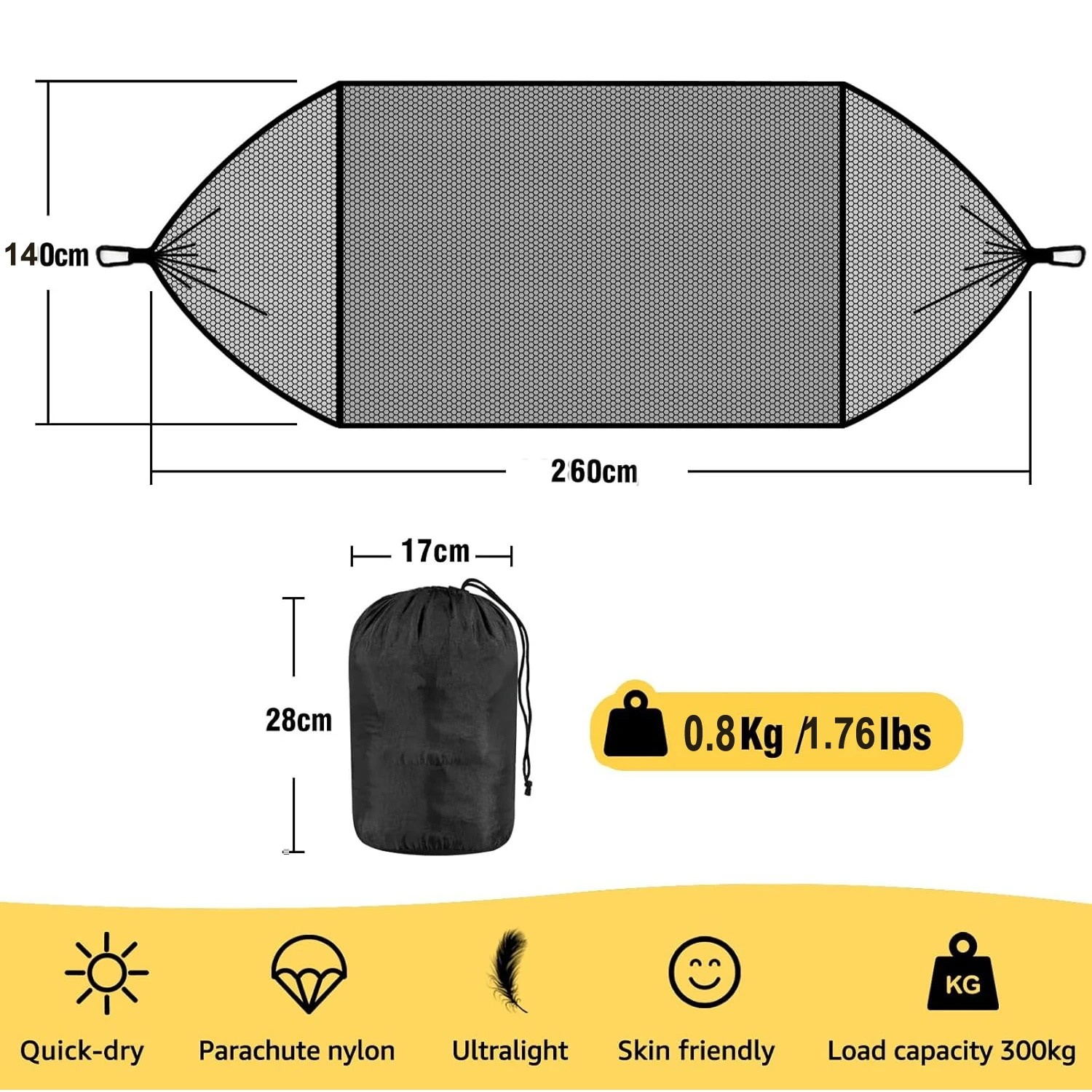 Lightweight Camping Hammock 2