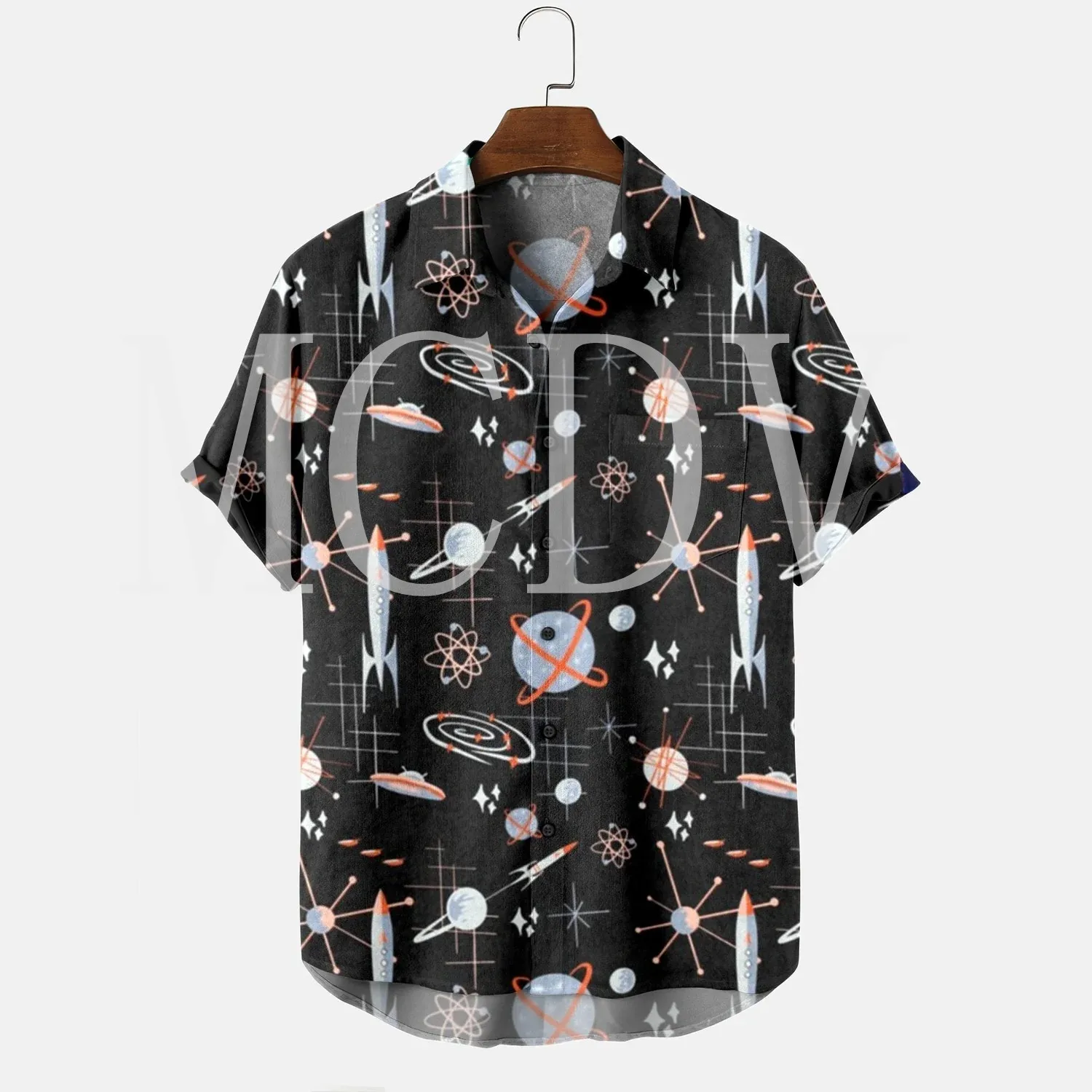 

Spaceship Cat 3D All Over Printed Hawaiian Shirt Men For Women Casual Breathable Hawaiian Short Sleeve Shirt