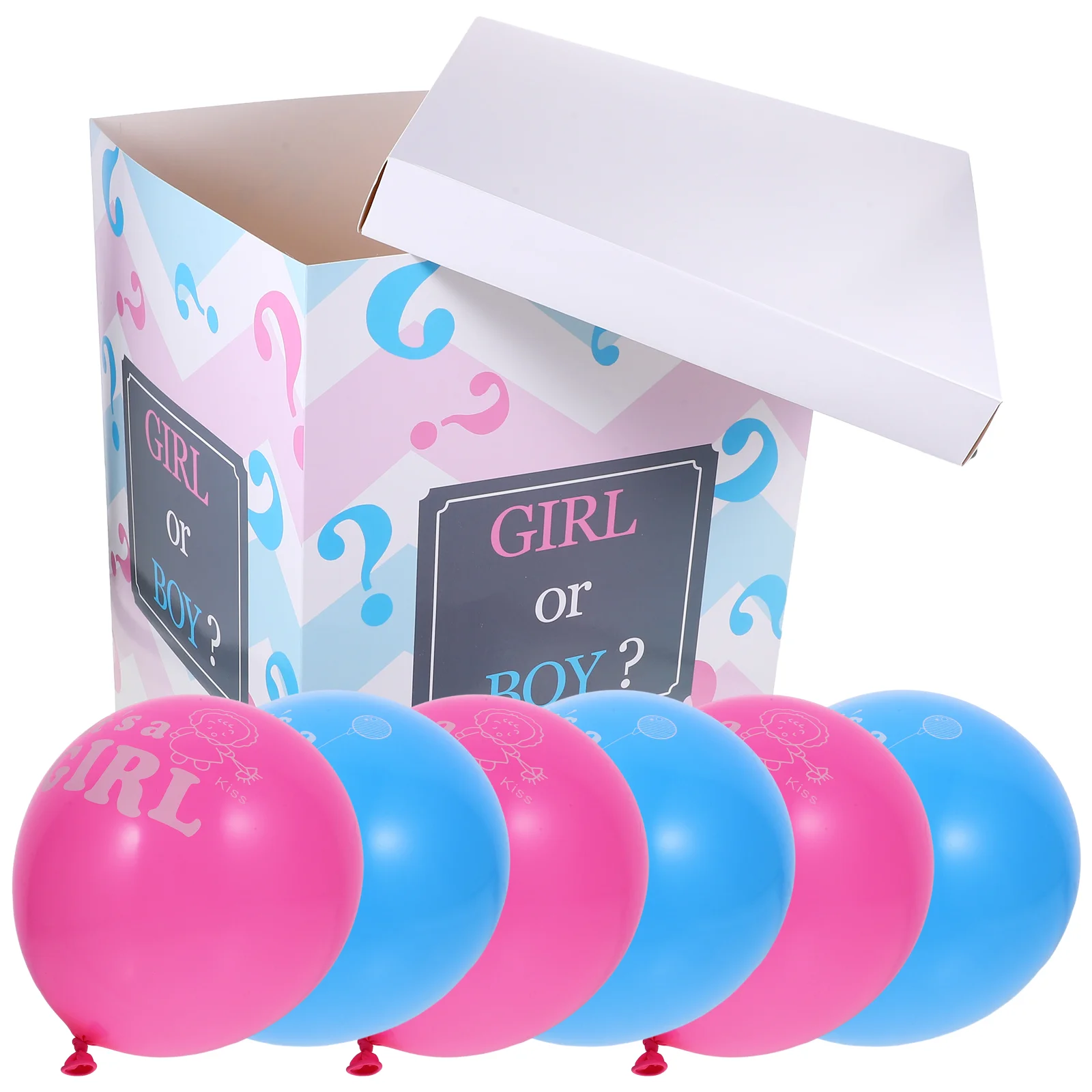 

1 Set Balloons Gender Reveal Box DIY Large Gender Reveal Box Party Supply