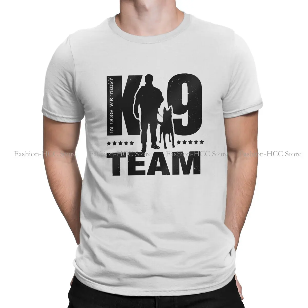 K9 Team Unit Malinois Hipster Magliette In Poliestere Cane Belga Uomo Harajuku Top T Shirt Girocollo