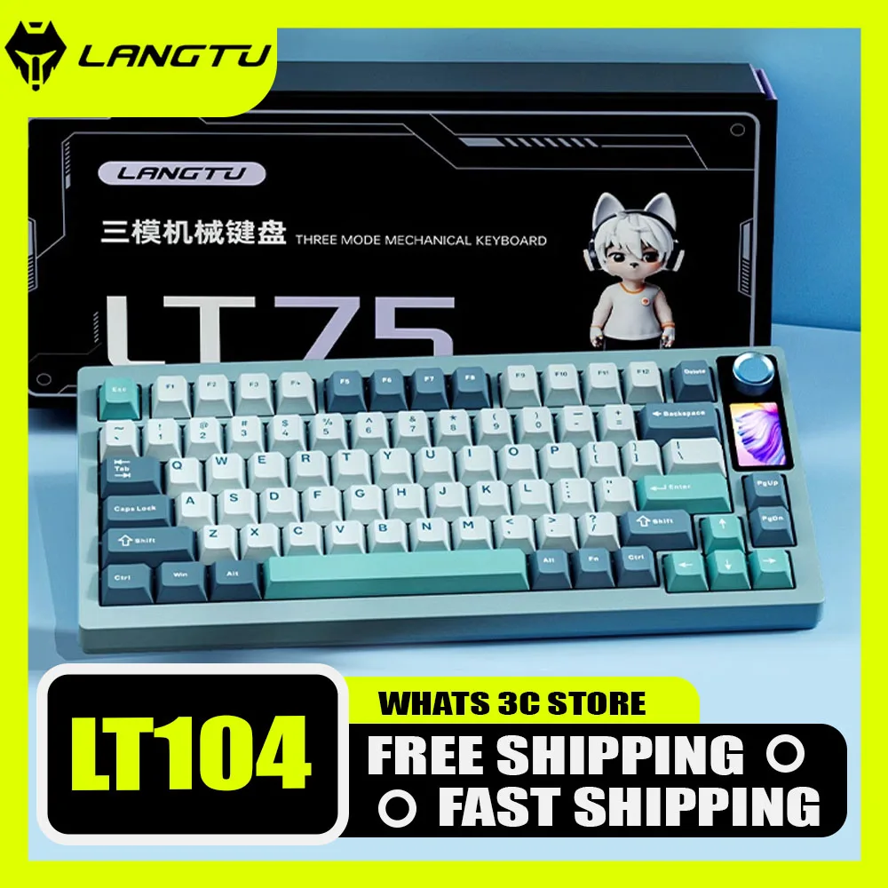 

Клавиатура Langtu Lt75 Механическая с RGB-подсветкой, 80 клавиш