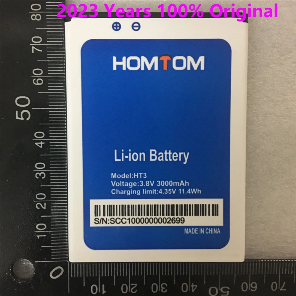 

High Quality New Backup HT3 Battery For Homtom HT3 HT3 Pro 3.8V 3000mAh Replace Mobile Phone Batteries In Stock Recharge