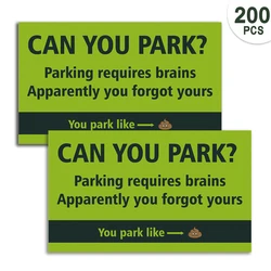 50-Pack of Humorous Can You Park? Prank Cards - Funny and Portable - 9x5.4cm (200pcs)