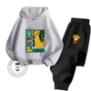 Children's Needle Hoodie + Pants 2-piece Spring and Fall Cartoon Lion King Children's Clothing Set Boys and Girls Sweatshirt Set 1