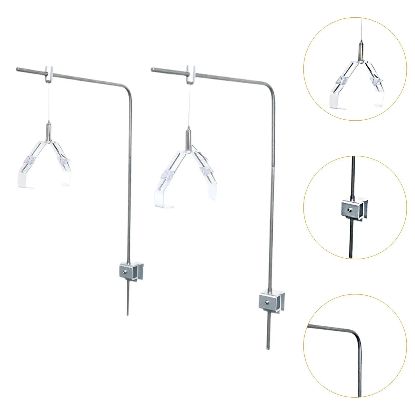 2Pcs Aquatic Plant Lighting Holder, Aquarium Light Bracket Mount for Marine Tanks, Fish, Aquatic Plants, Saltwater