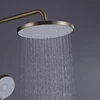 Hot Cold Mixer Rain Shower Mixer Faucet Bathroom LED Digital Brush Gold Shower System Bathtub Wall Mount SPA Fall Bath Taps Set 2