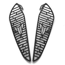 Motorcycle Fuel Tank Air Intake Mesh Inlet Decoration Guard with Enhanced Aesthetic Design (MT25 Black)