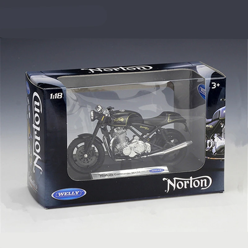 Welly 1:18 Motorcycle Models TRIUMPH Thruxton 1200 Trident 660 Motorcycle  Model Miniature Race Toy For