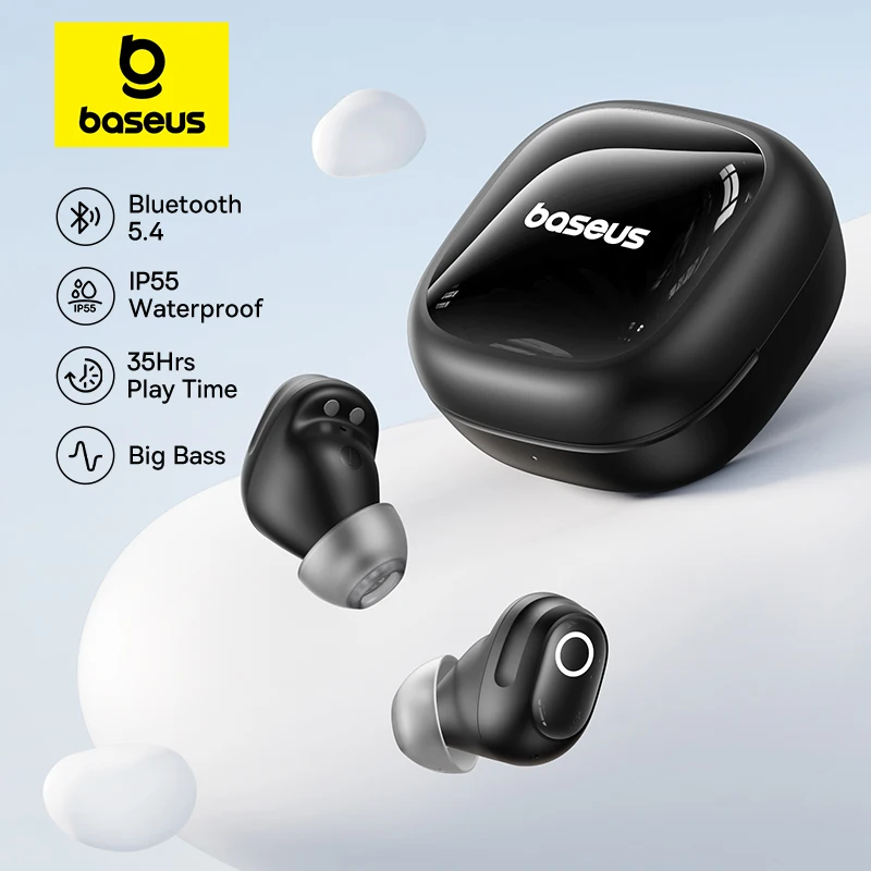 Baseus Bass BD1 Drahtlose Kopfhörer Bluetooth 5.4 Mini Bean Ohrhörer 38H Spielzeit IP55 Wasserdichte Sportkopfhörer - AliExpress 44