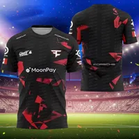 2024 Customized Name for New Esports Game Enthusiasts: Faze Team CSGO Knife Tower Competition Summer Men's and Women's T-shirts 1