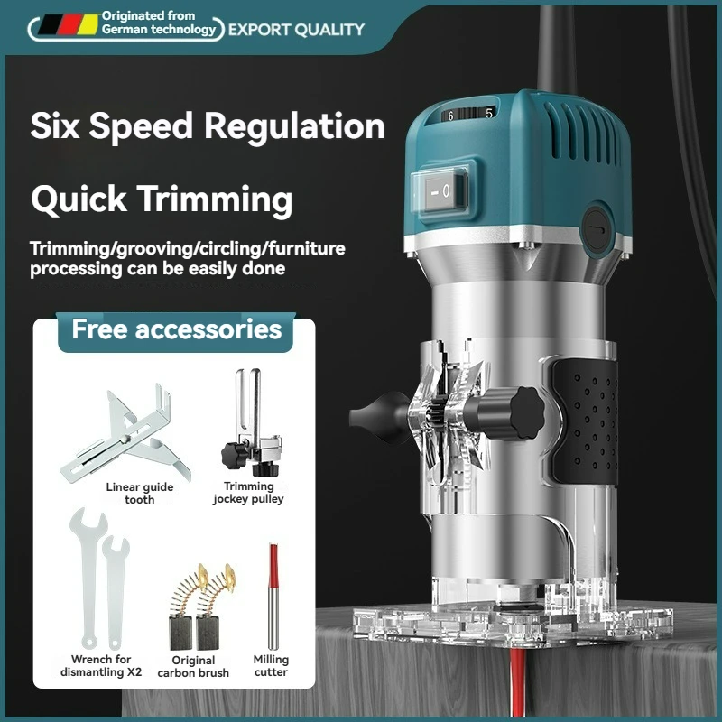 800W Engraver Electric 220V Wood Trimmer Router Milling Cutter Grooving Carpentry Tools Electric Trimmer Edge Milling Machine