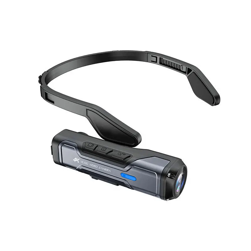 Outdoor 4K Head-Mounted Video Camera Hands-Free Sports Camera WiFi APP Control Electronic AntiShake Time-lapse Recording Loop