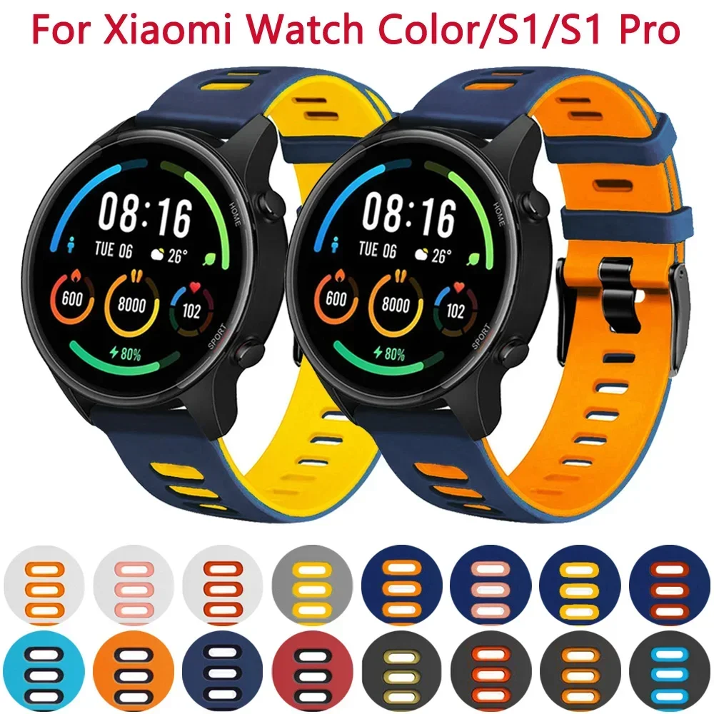 22mm Universal Silicone Watch Strap - Durable Wristband Belt in Multiple Colors