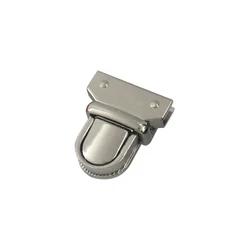 Enhanced Metal Press Lock for Bags and Leather Crafts (Silver)
