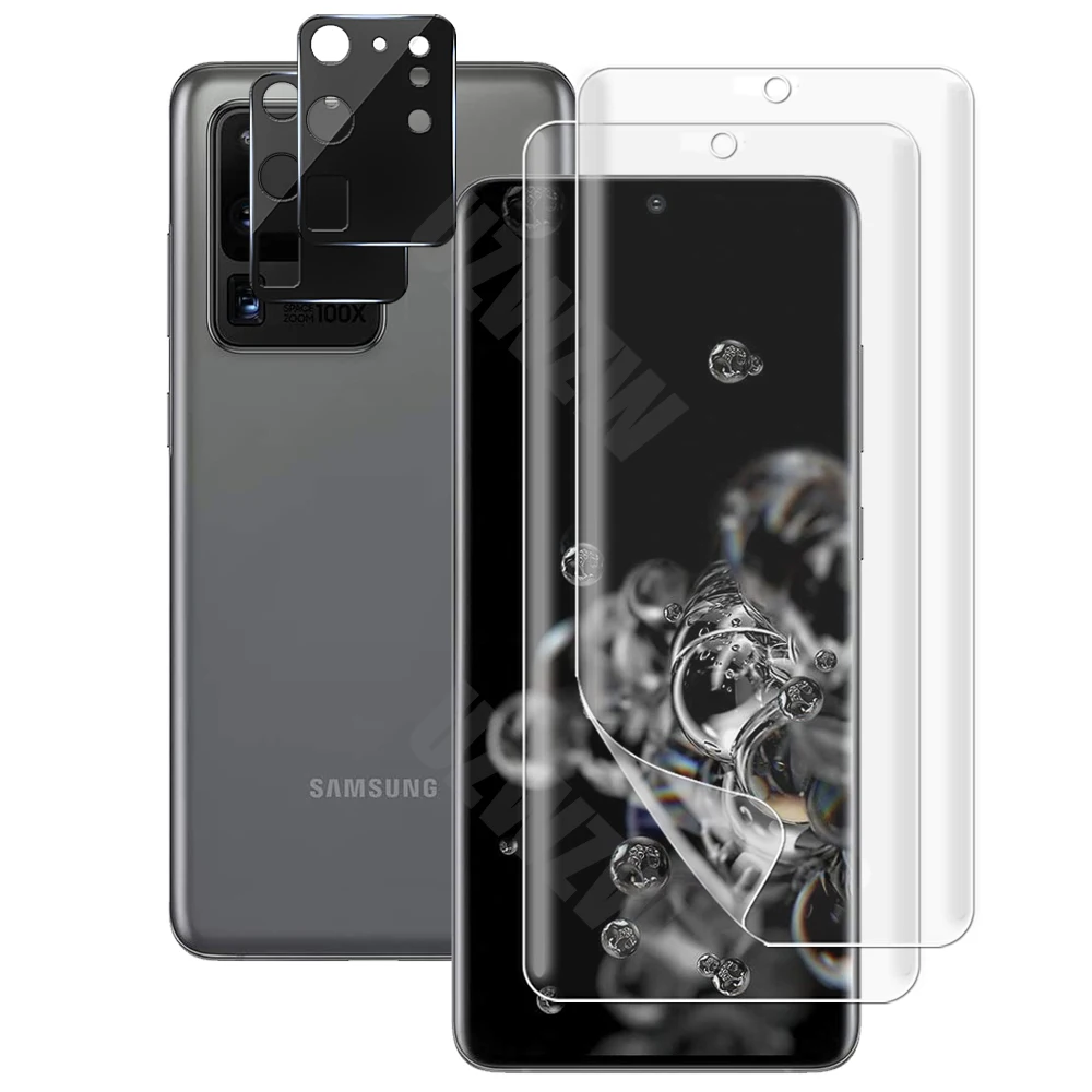 Film de protection pour objectif d'appareil photo, protecteurs d'écran en  verre du Guatemala, 4 en 1 pour Samsung Galaxy S20 FE 5G et 4G, 2 pièces