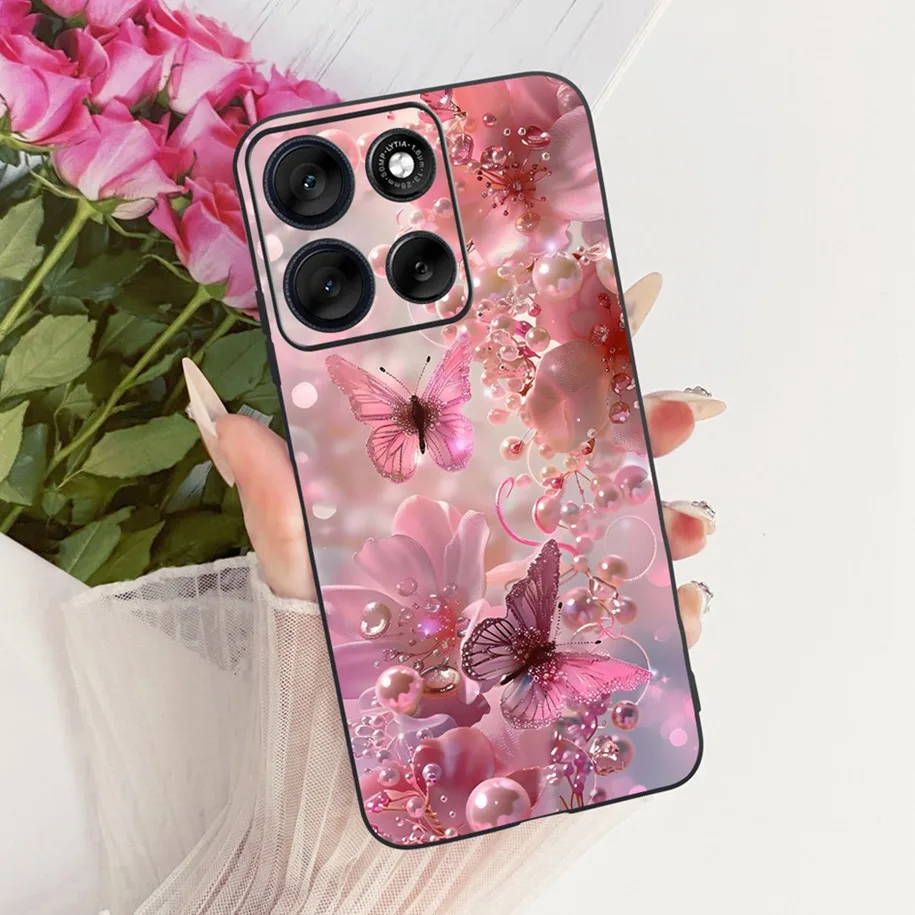 Stylish Bowknot Flower Soft Silicone Phone Case